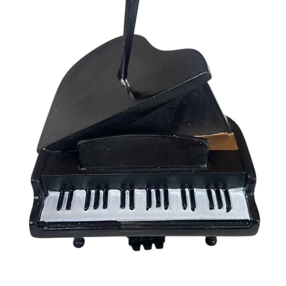 recording academy Grammy museum black grand piano ornament Christmas ceramic